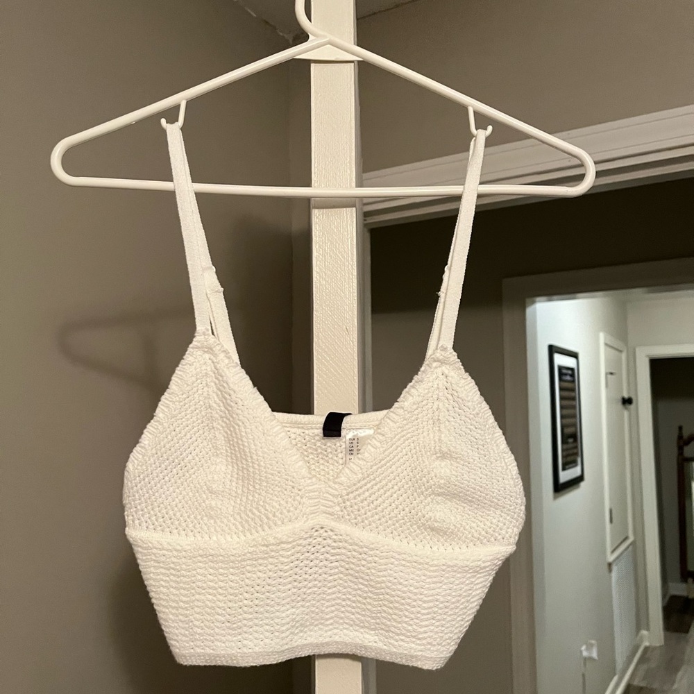 Crochet cropped tank